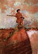 Howard Pyle George Rogers Clark on his way to kaskaskia oil painting
